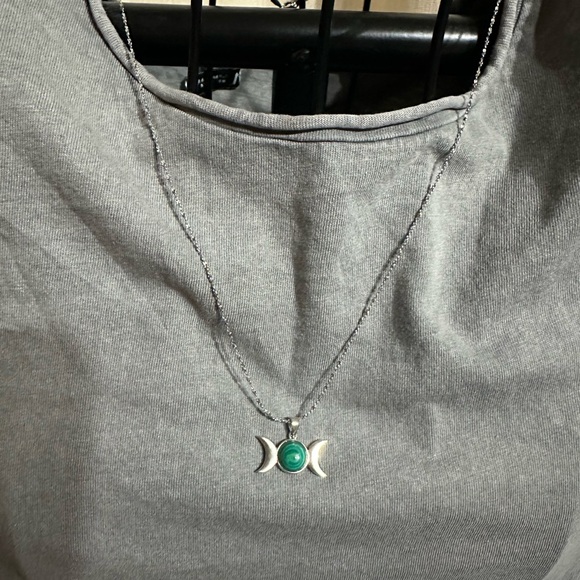 Triple Moon Pendant Necklace - Picture 7 of 7